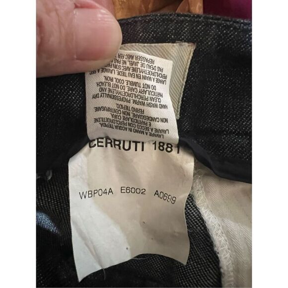 Cerutti 1881 Italy Low Rise Slim Fit Straight Leg Luxury Jeans 44/10 - Picture 8 of 8